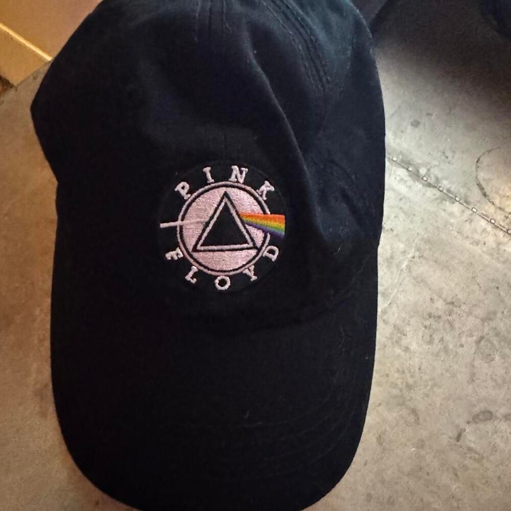 Pink Floyd Dark Side of the Moon Black Embroidered Dad Hat Adjustable